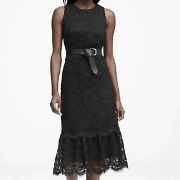 chinese dress ladies Lace Banana Midi Dress – The RiverLane main image 0